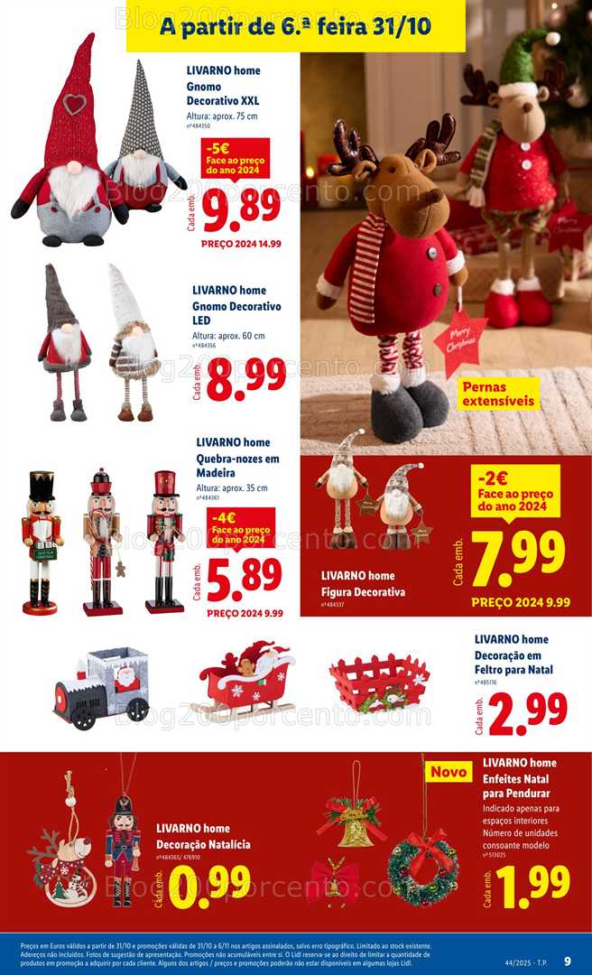 Antevisão Folheto LIDL Bazar Natal Promoções a partir de 31 outubro - Edição Digital