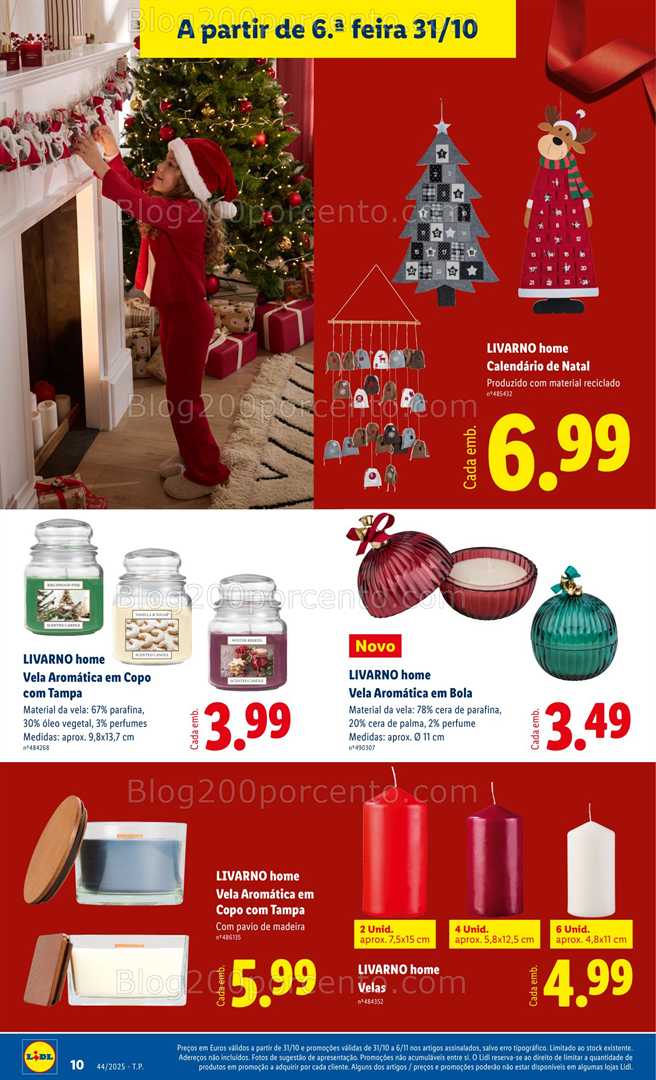 Antevisão Folheto LIDL Bazar Natal Promoções a partir de 31 outubro - Edição Digital