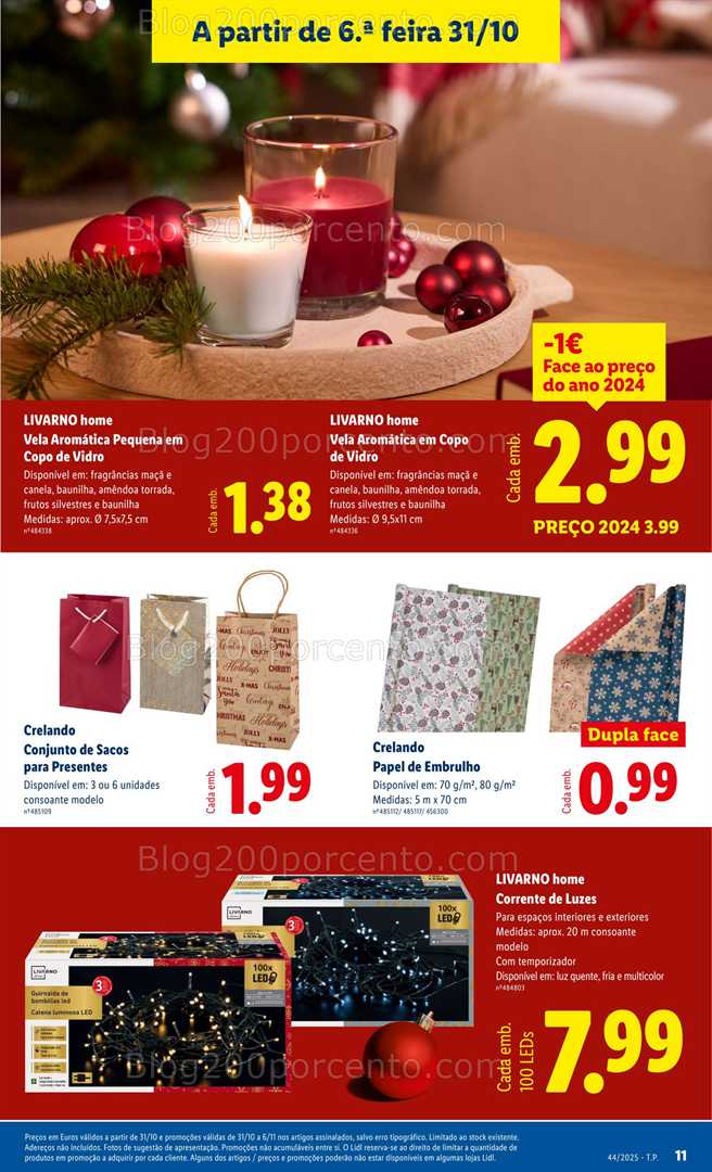 Antevisão Folheto LIDL Bazar Natal Promoções a partir de 31 outubro - Edição Digital