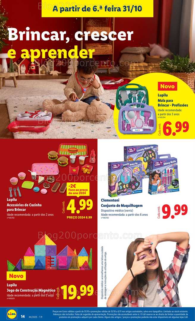 Antevisão Folheto LIDL Bazar Natal Promoções a partir de 31 outubro - Edição Digital