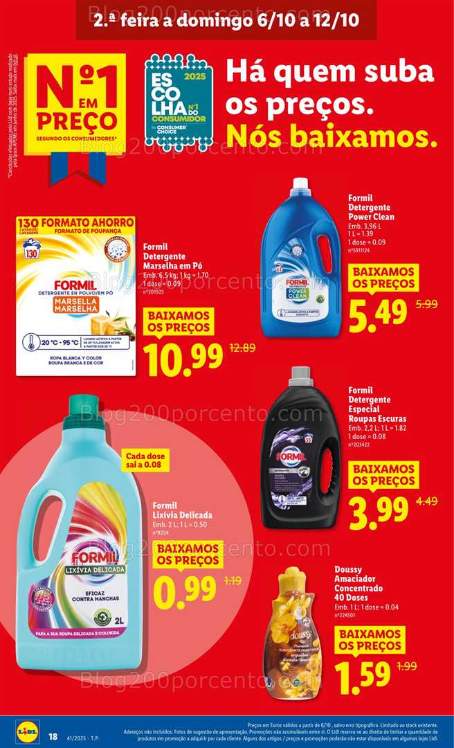 Antevisão Folheto LIDL Higiene e Limpeza Promoções de 6 a 12 outubro