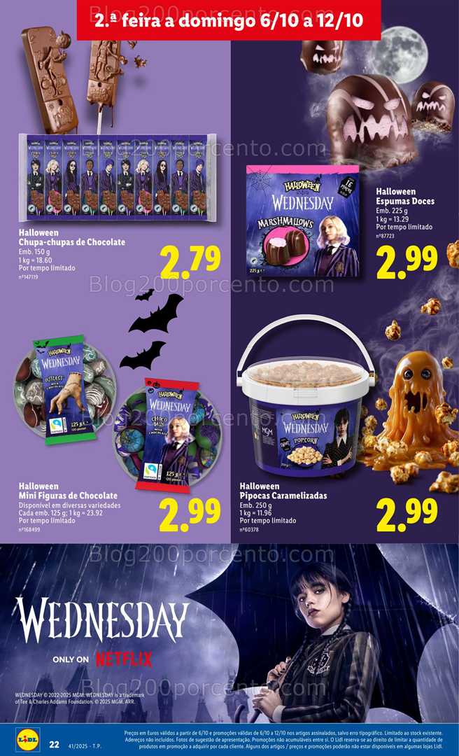 Antevisão Folheto LIDL Halloween Promoções de 6 a 12 outubro