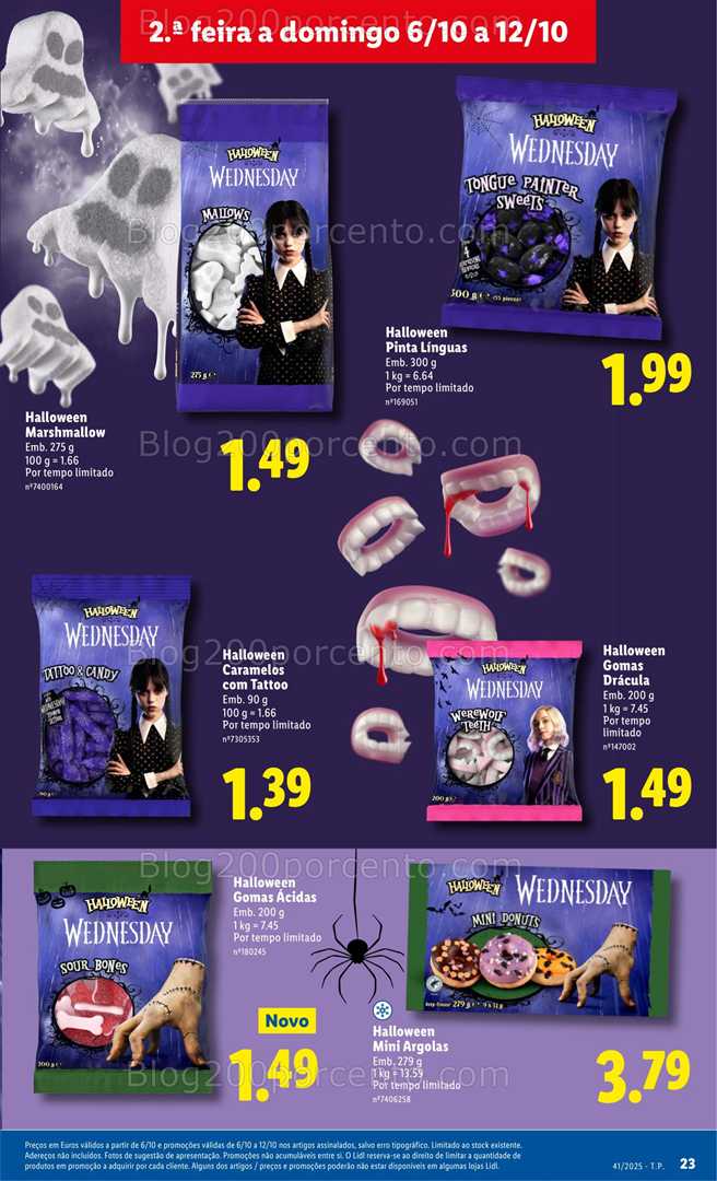 Antevisão Folheto LIDL Halloween Promoções de 6 a 12 outubro