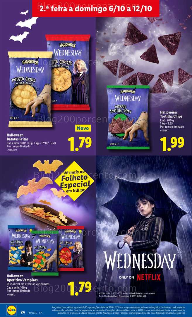 Antevisão Folheto LIDL Halloween Promoções de 6 a 12 outubro