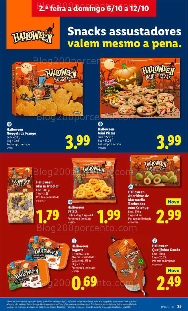 Antevisão Folheto LIDL Halloween Promoções de 6 a 12 outubro