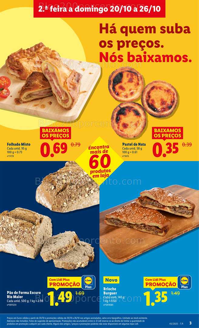 Antevisão Folheto LIDL Frescos Promoções de 20 a 26 outubro