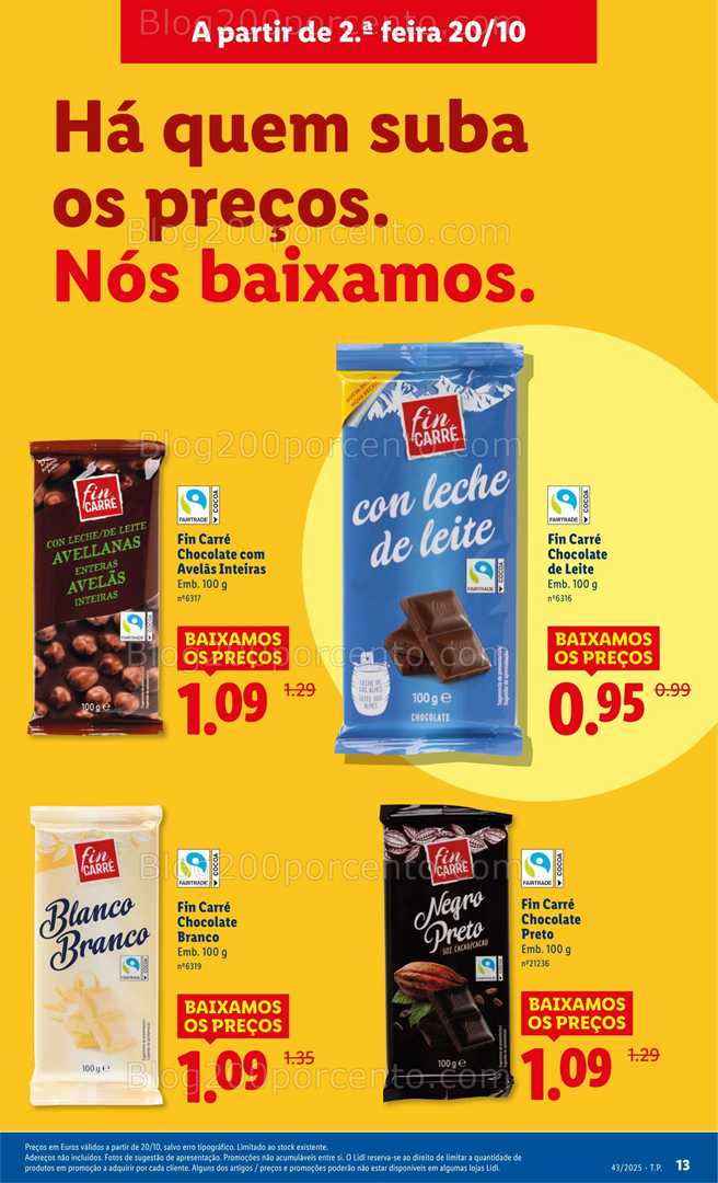 Antevisão Folheto LIDL Promoções de 20 a 26 outubro