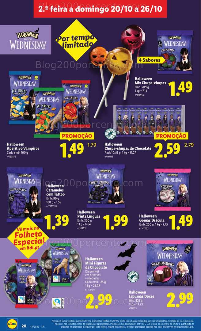 Antevisão Folheto LIDL Promoções de 20 a 26 outubro