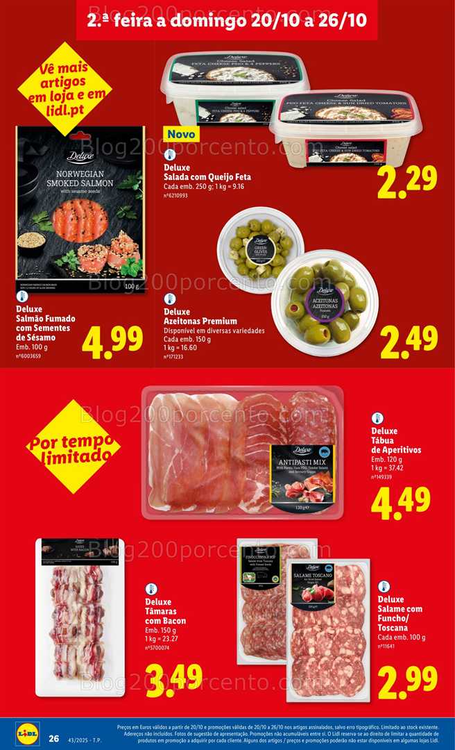 Antevisão Folheto LIDL Promoções de 20 a 26 outubro