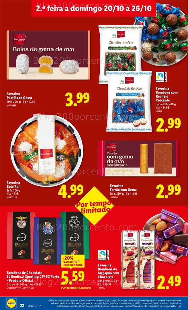 Antevisão Folheto LIDL Promoções de 20 a 26 outubro