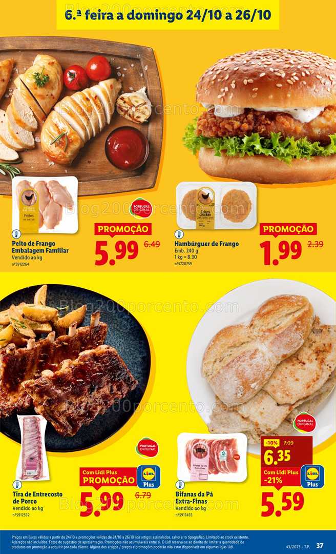 Antevisão Folheto LIDL Frescos Promoções de 20 a 26 outubro