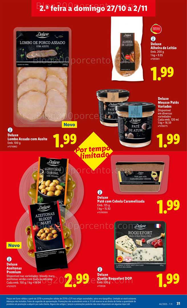 Antevisão Folheto LIDL Promoções de 27 outubro a 2 novembro - Edição Digital