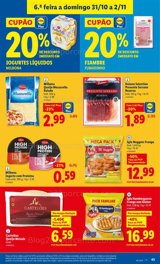 Antevisão Folheto LIDL Promoções de 27 outubro a 2 novembro - Edição Digital