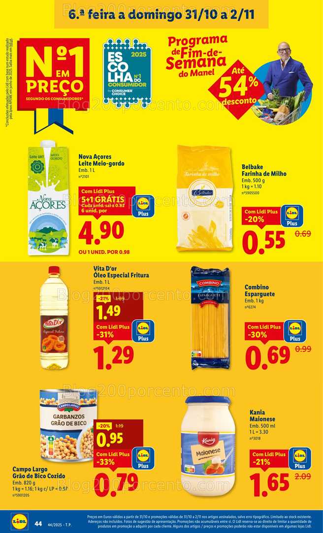 Antevisão Folheto LIDL Promoções de 27 outubro a 2 novembro - Edição Digital
