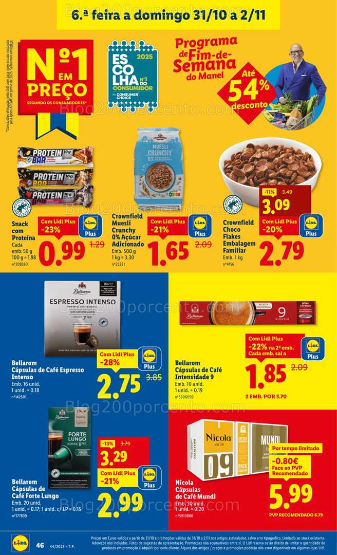 Antevisão Folheto LIDL Promoções de 27 outubro a 2 novembro - Edição Digital