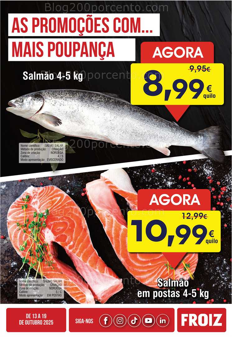 Antevisão Folheto FROIZ Promoções de 13 a 19 outubro