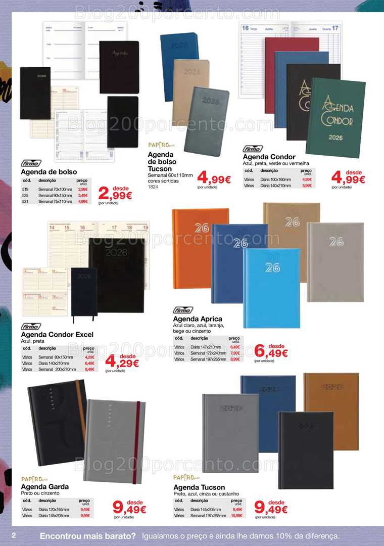 Antevisão Folheto STAPLES Agendas Promoções de 13 outubro a 29 janeiro