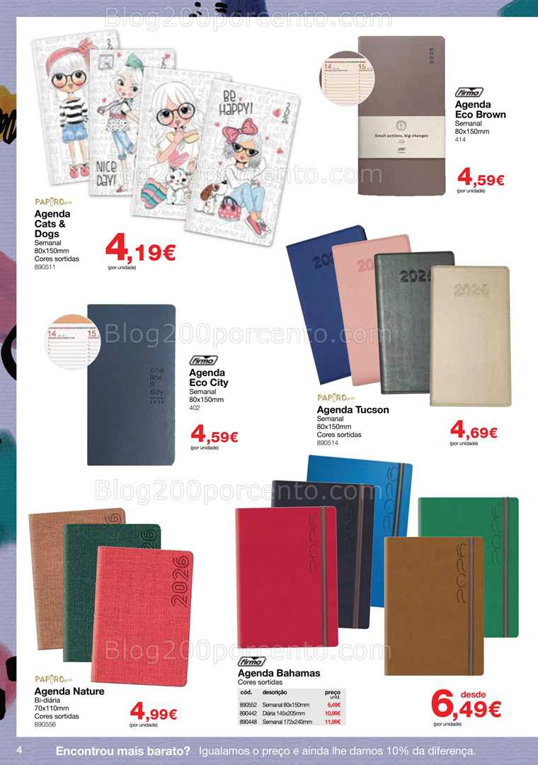 Antevisão Folheto STAPLES Agendas Promoções de 13 outubro a 29 janeiro
