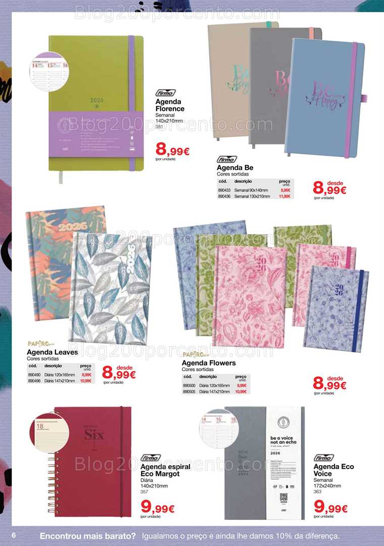 Antevisão Folheto STAPLES Agendas Promoções de 13 outubro a 29 janeiro