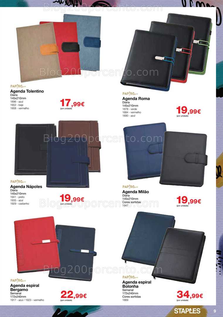 Antevisão Folheto STAPLES Agendas Promoções de 13 outubro a 29 janeiro