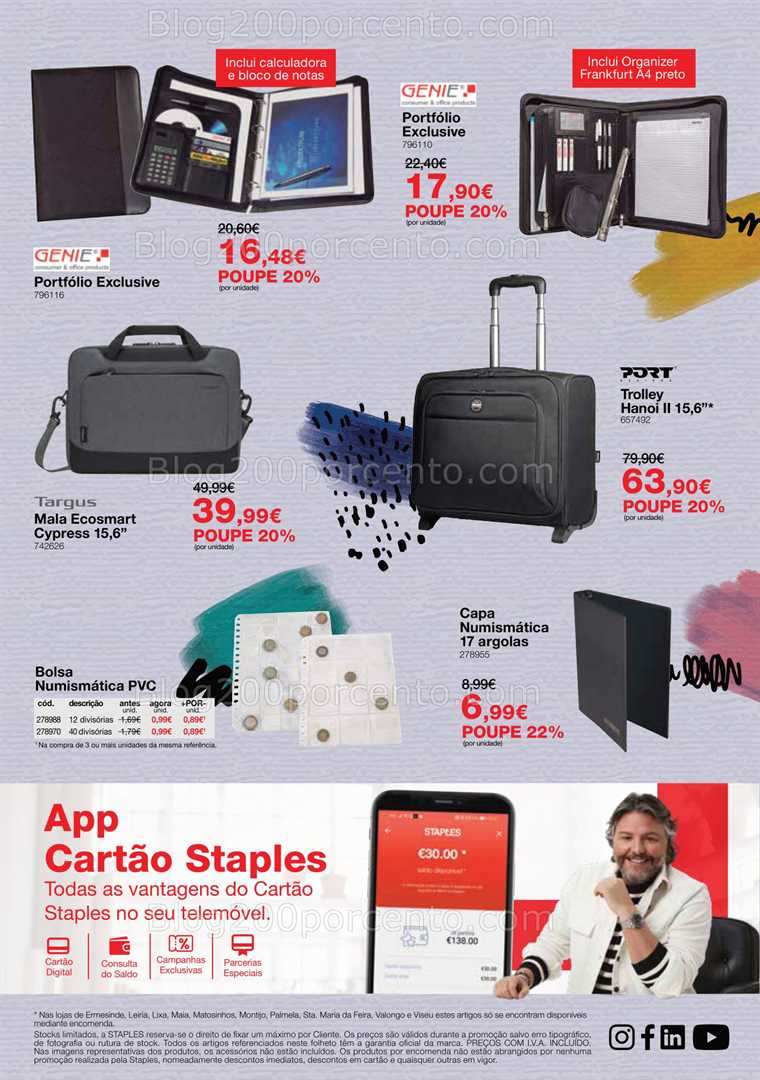 Antevisão Folheto STAPLES Agendas Promoções de 13 outubro a 29 janeiro