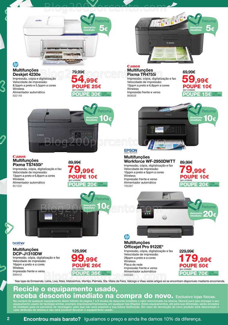 Antevisão Folheto STAPLES Promoções de 9 a 23 outubro