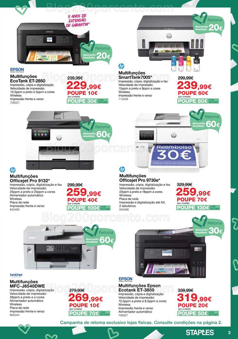 Antevisão Folheto STAPLES Promoções de 9 a 23 outubro