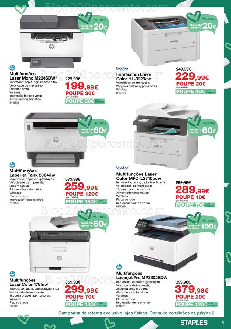 Antevisão Folheto STAPLES Promoções de 9 a 23 outubro