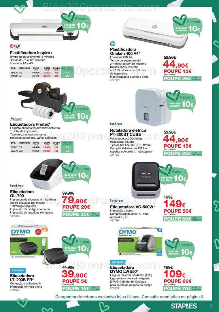 Antevisão Folheto STAPLES Promoções de 9 a 23 outubro