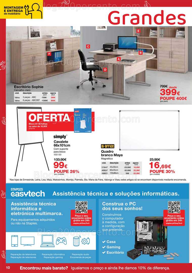 Antevisão Folheto STAPLES Promoções de 9 a 23 outubro