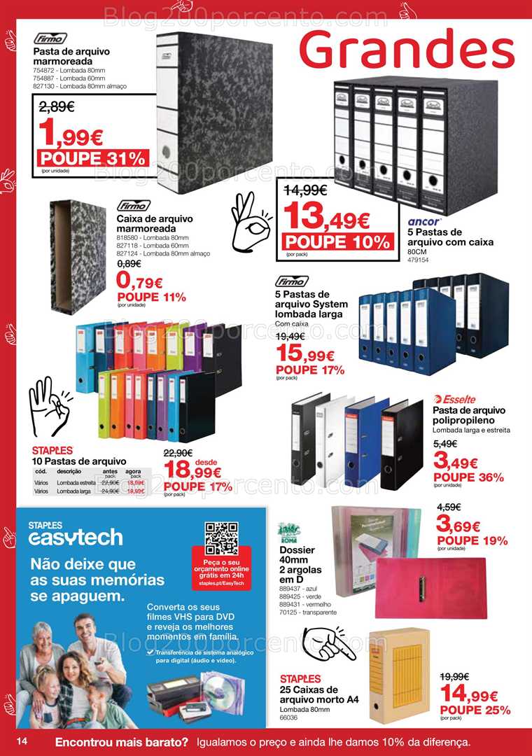 Antevisão Folheto STAPLES Promoções de 9 a 23 outubro