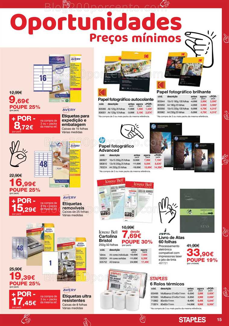 Antevisão Folheto STAPLES Promoções de 9 a 23 outubro