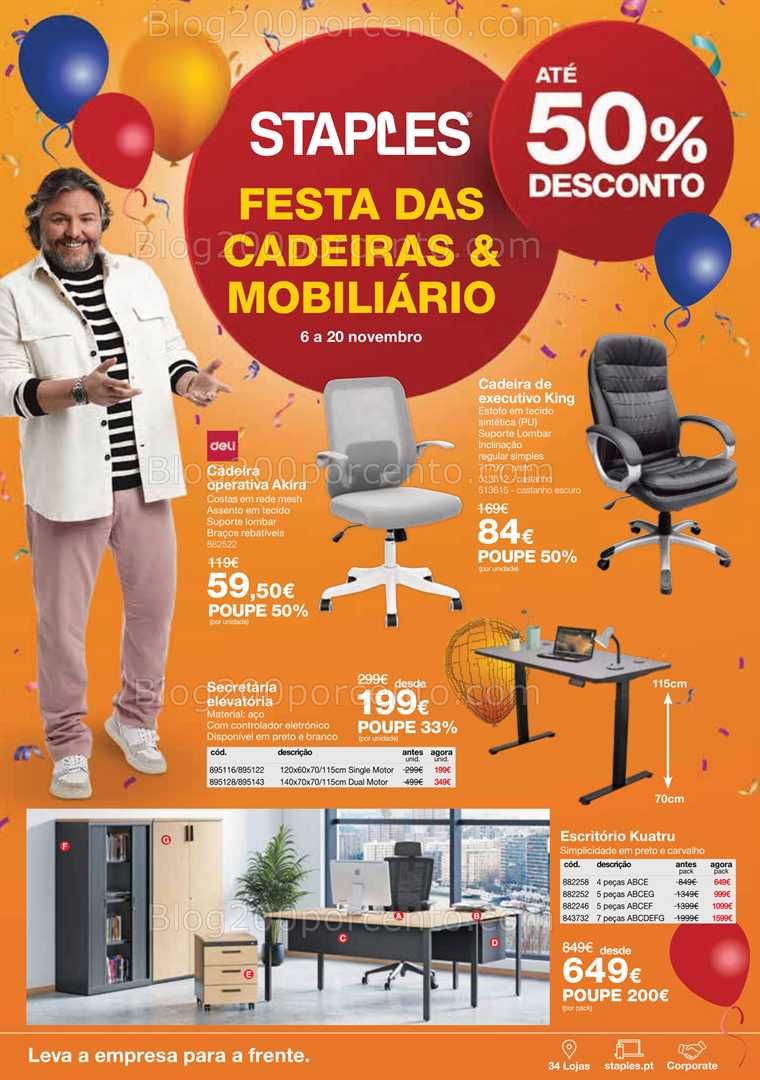 Antevisão Folheto STAPLES Promoções de 6 a 20 novembro