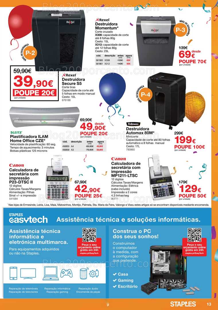 Antevisão Folheto STAPLES Promoções de 6 a 20 novembro