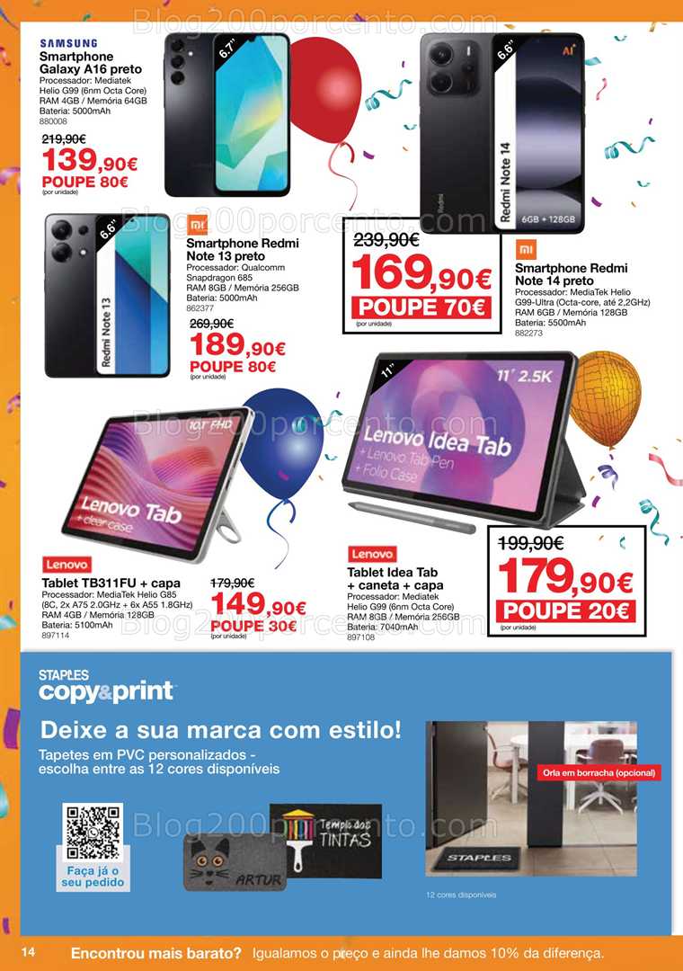 Antevisão Folheto STAPLES Promoções de 6 a 20 novembro