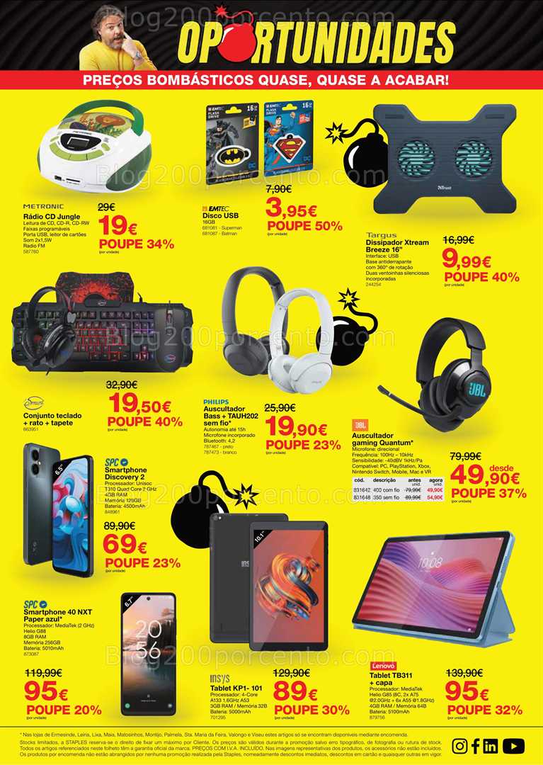Antevisão Folheto STAPLES Promoções de 27 outubro a 2 novembro