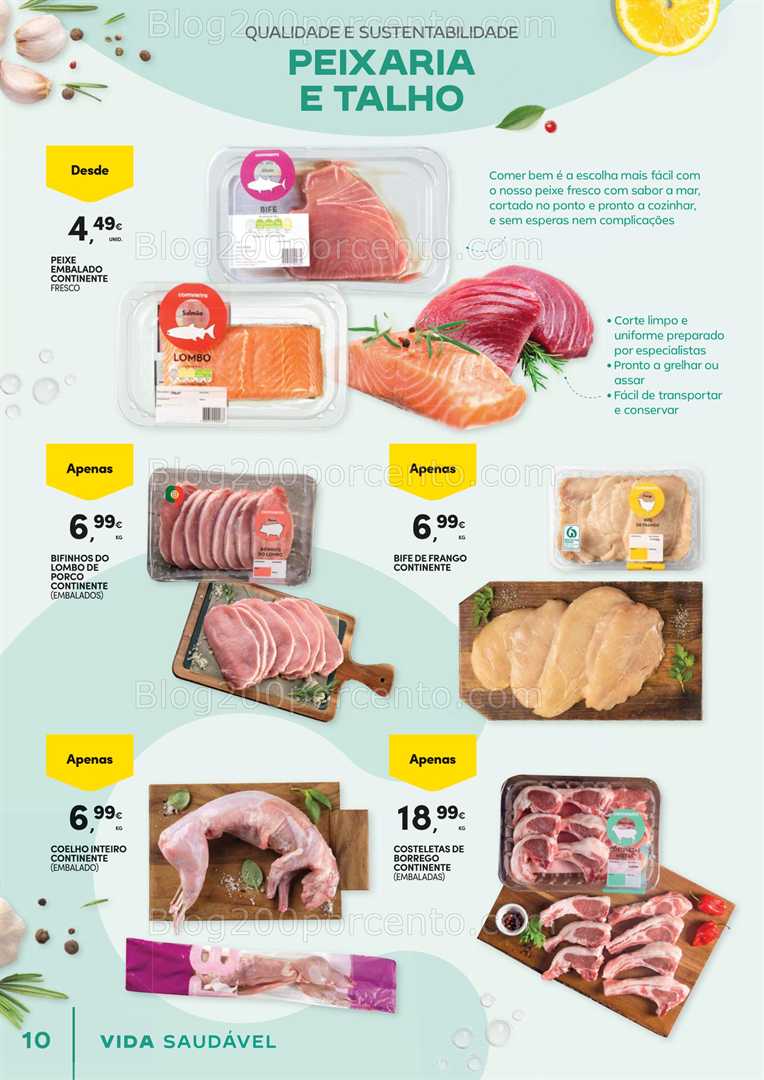 Antevisão Folheto CONTINENTE Vida Saudável Promoções de 21 outubro a 2 novembro