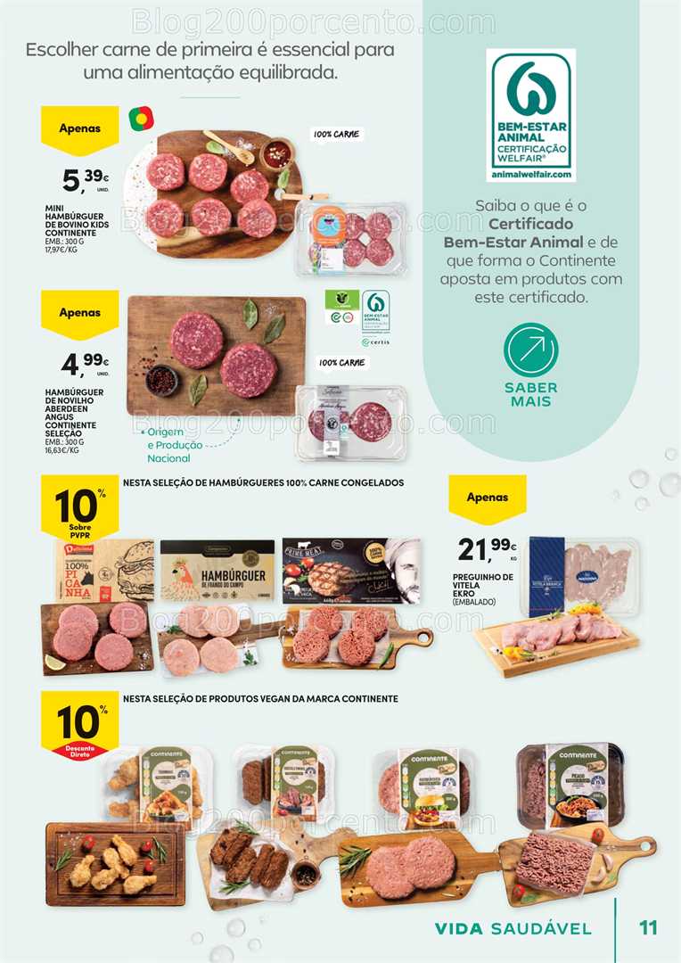 Antevisão Folheto CONTINENTE Vida Saudável Promoções de 21 outubro a 2 novembro
