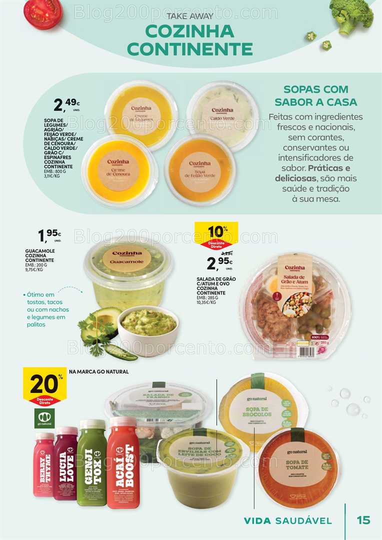 Antevisão Folheto CONTINENTE Vida Saudável Promoções de 21 outubro a 2 novembro