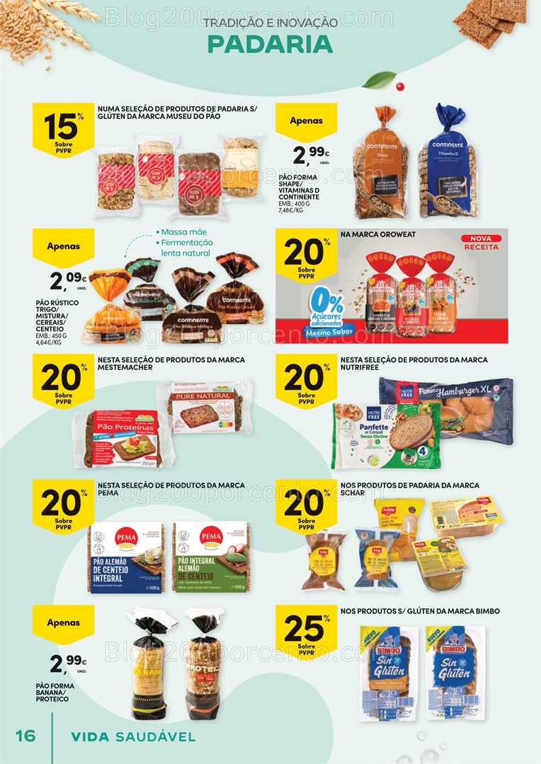 Antevisão Folheto CONTINENTE Vida Saudável Promoções de 21 outubro a 2 novembro