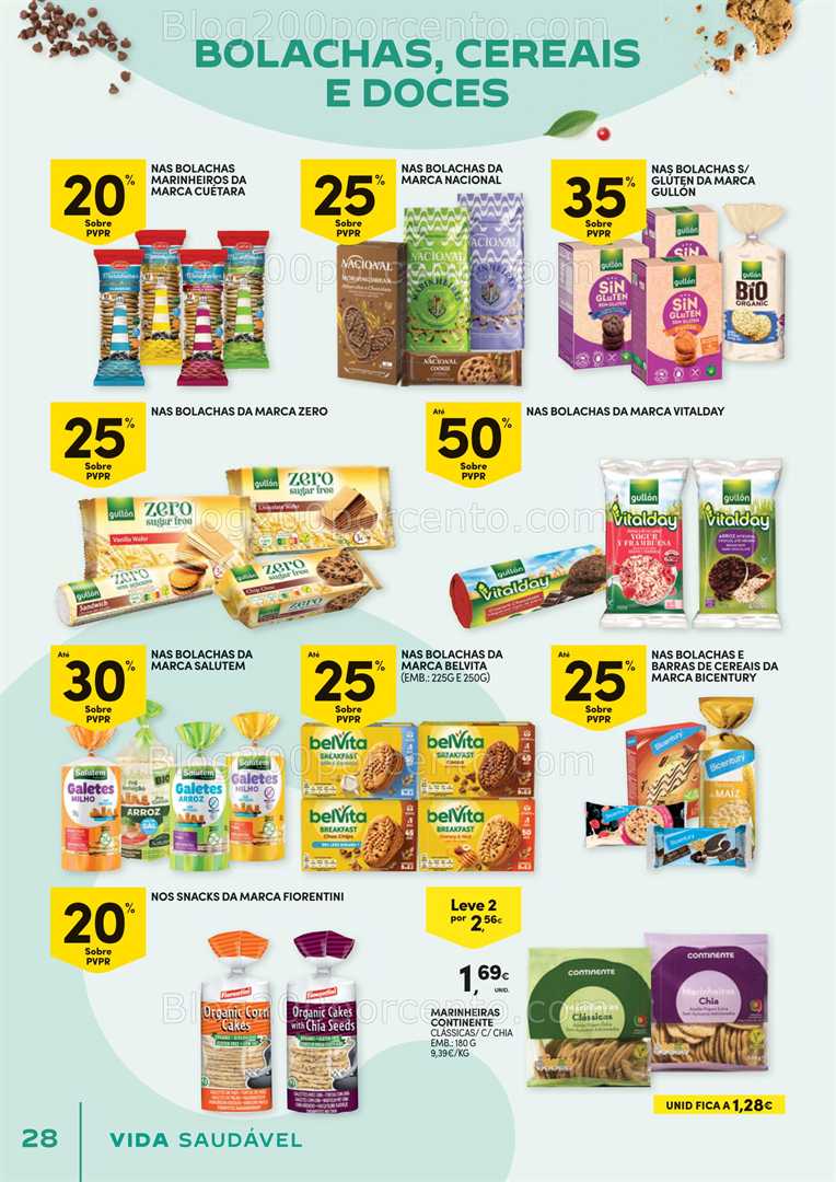 Antevisão Folheto CONTINENTE Vida Saudável Promoções de 21 outubro a 2 novembro