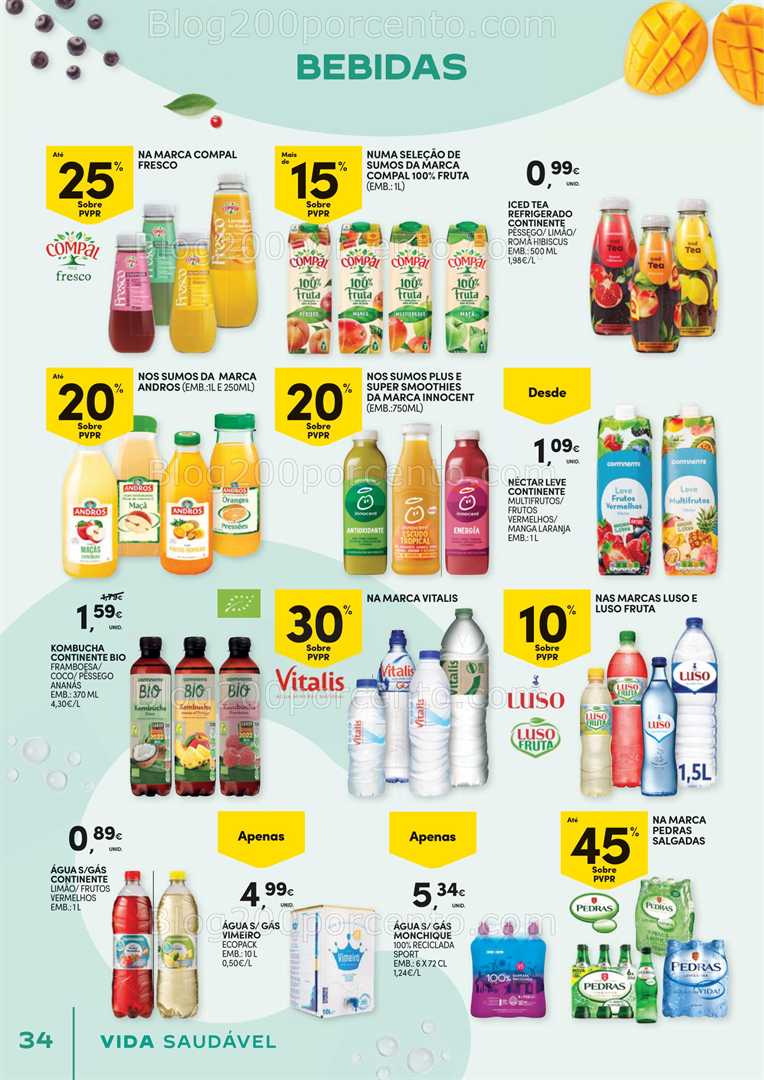 Antevisão Folheto CONTINENTE Vida Saudável Promoções de 21 outubro a 2 novembro