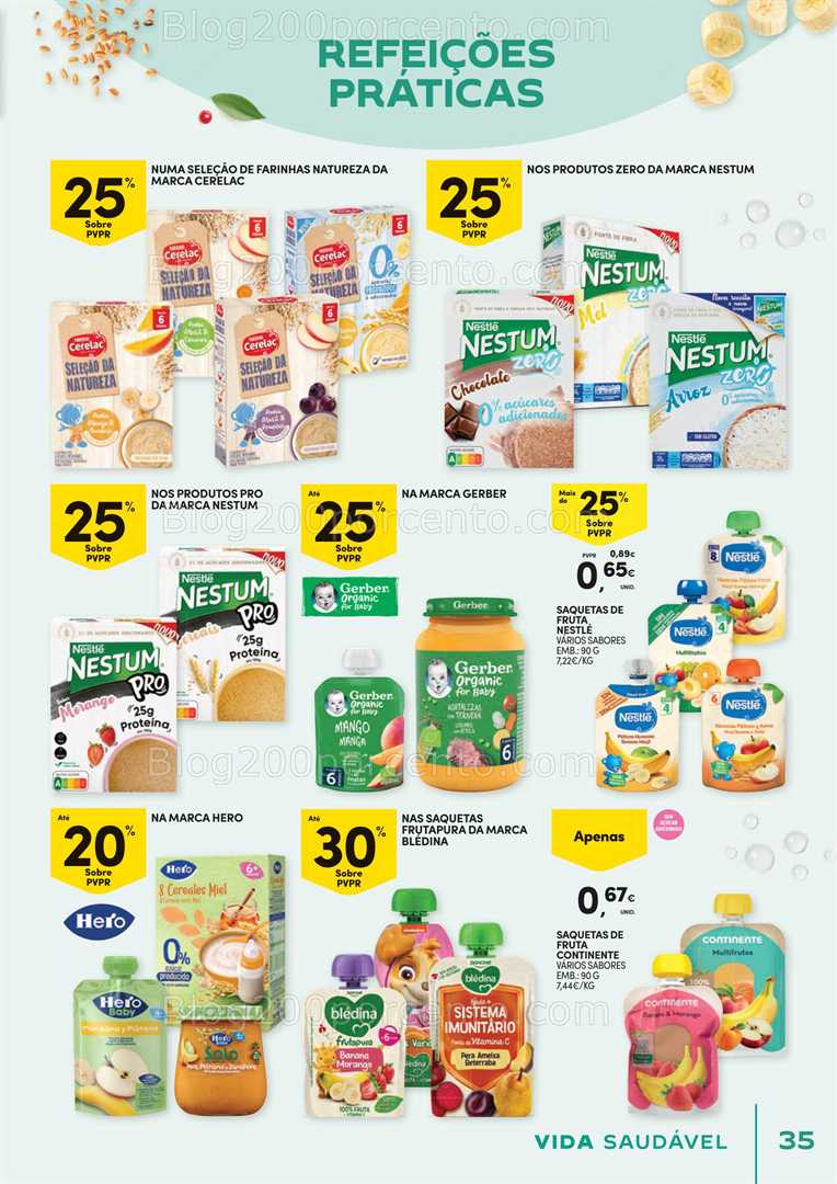 Antevisão Folheto CONTINENTE Vida Saudável Promoções de 21 outubro a 2 novembro