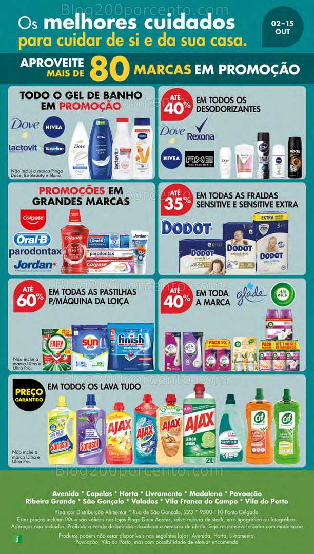 Antevisão Folheto PINGO DOCE Açores Higiene e Beleza - 2 a 15 outubro