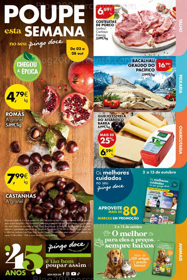 Antevisão Folheto PINGO DOCE Açores Promoções de 2 a 8 outubro