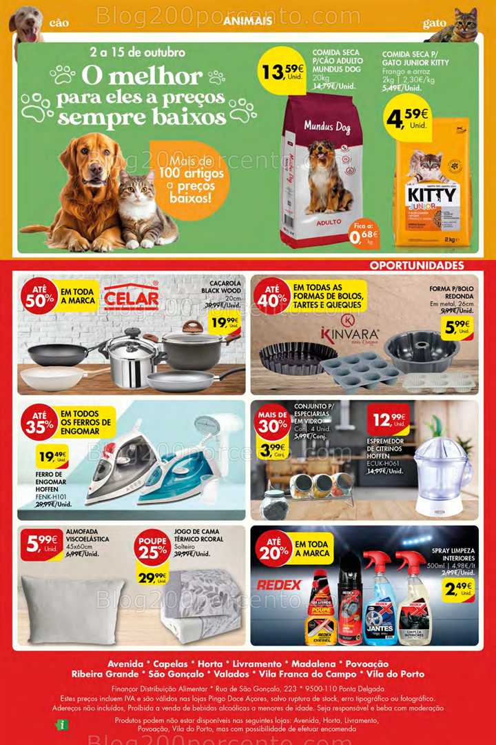 Antevisão Folheto PINGO DOCE Açores Promoções de 2 a 8 outubro
