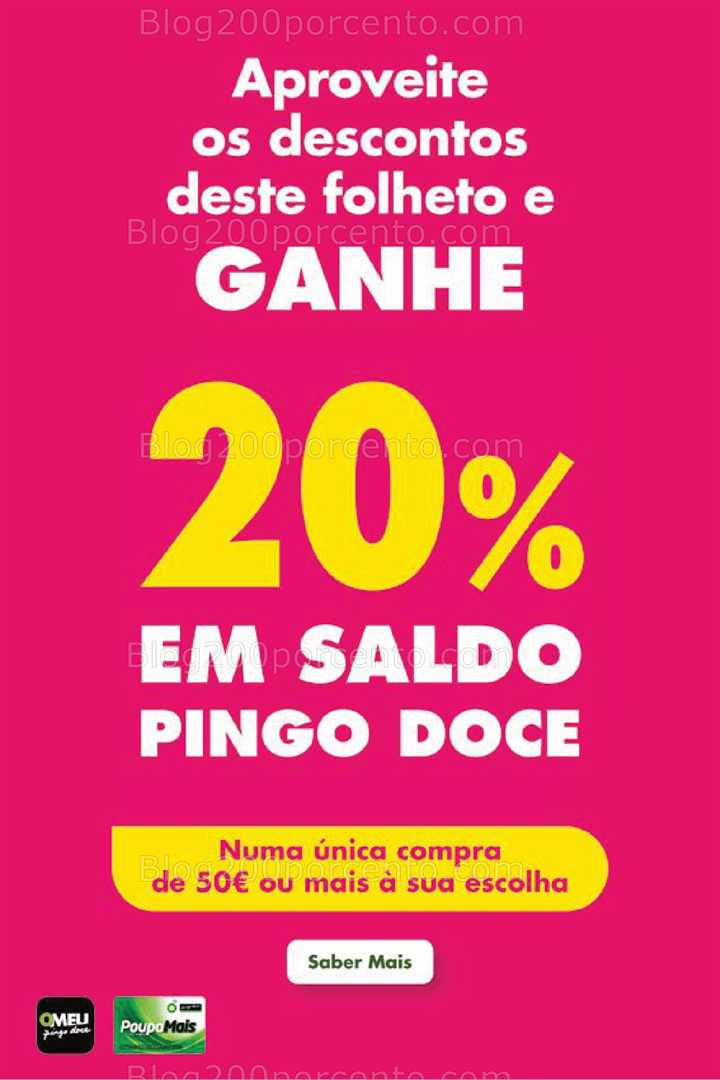 Antevisão Folheto PINGO DOCE Promoções Fim de Semana - 3 a 6 outubro