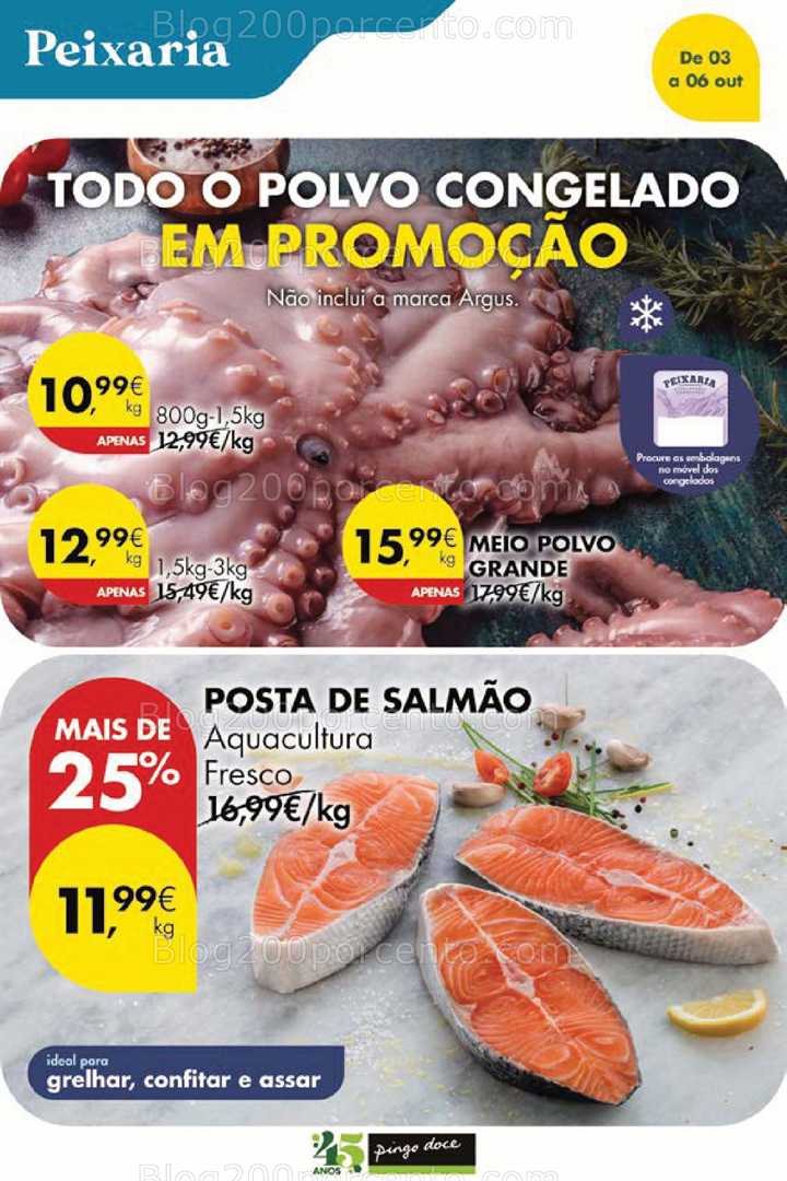 Antevisão Folheto PINGO DOCE Promoções Fim de Semana - 3 a 6 outubro