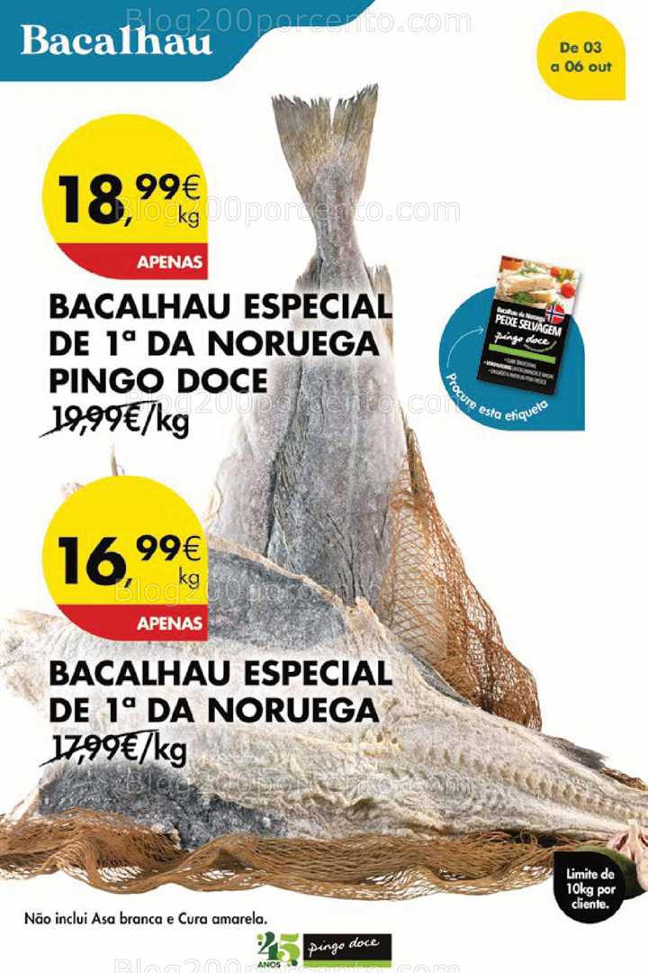 Antevisão Folheto PINGO DOCE Promoções Fim de Semana - 3 a 6 outubro