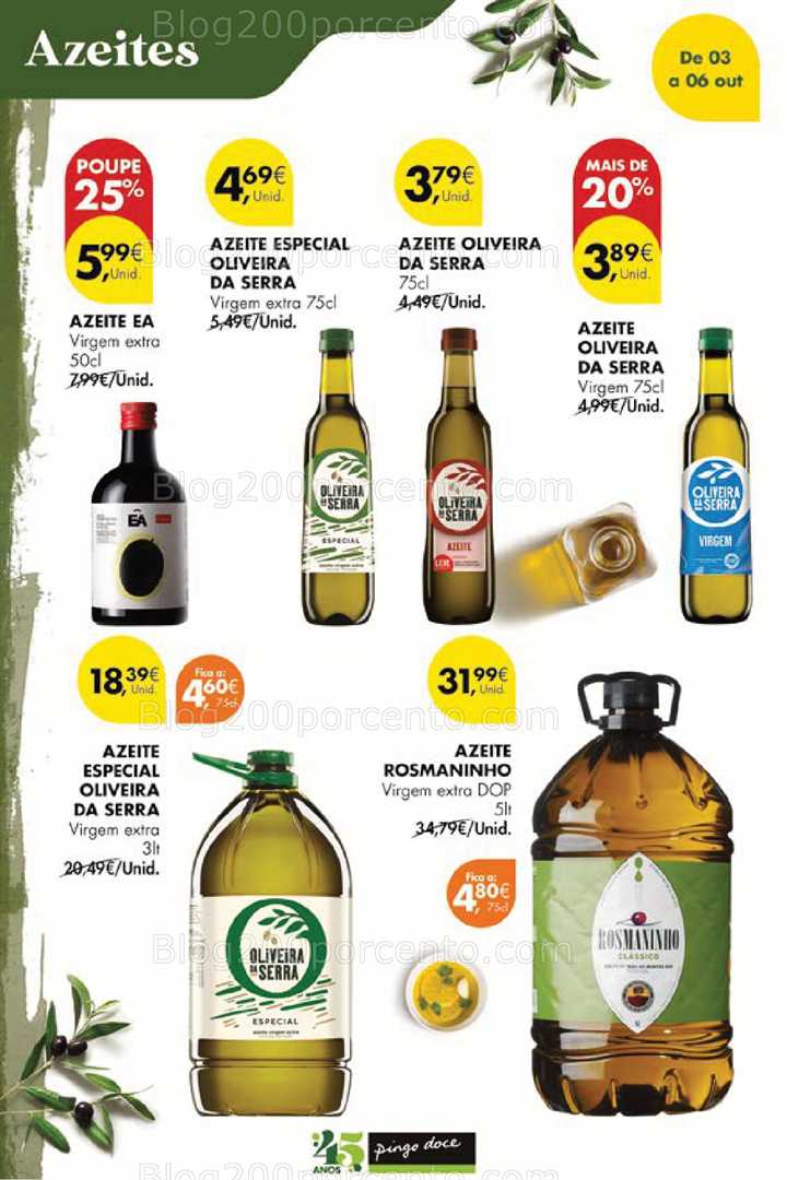 Antevisão Folheto PINGO DOCE Promoções Fim de Semana - 3 a 6 outubro